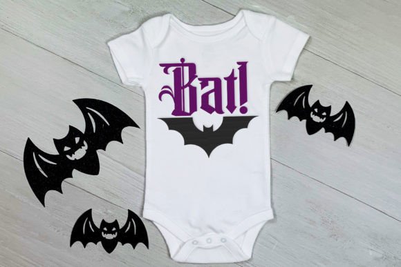 Bat with Gothic Word
