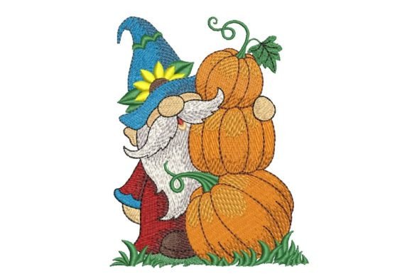 Gnome with Pumpkins