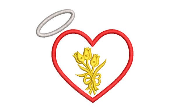 Heart with Flowers Baptism