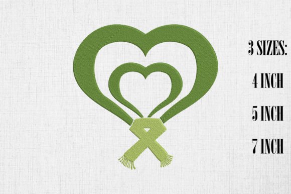 Mental Health Awareness Green Heart