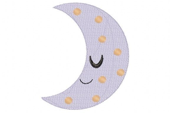 Smiley Face Moon: A Playful Boho Embroidery for Personalized Gifts