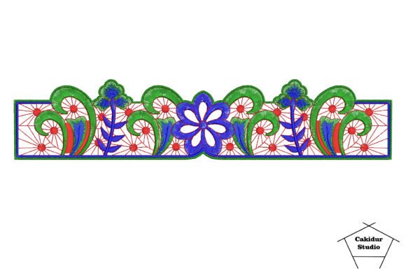 Weeds Flowers Border: A Charming Embroidery Accent for Meaningful Gifts